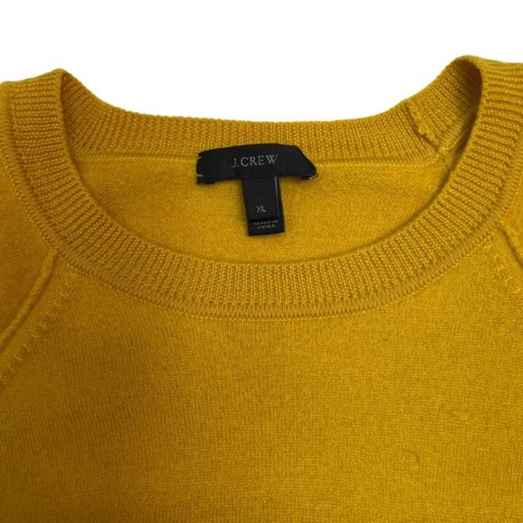 J. Crew Merino Wool Mustard Swing Sweater Oversized Size XL - Picture 8 of 12